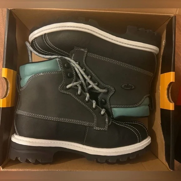 LUGZ black/gray/blue memory foam duck boots. Size 7.5. NWOT! - Picture 7 of 10